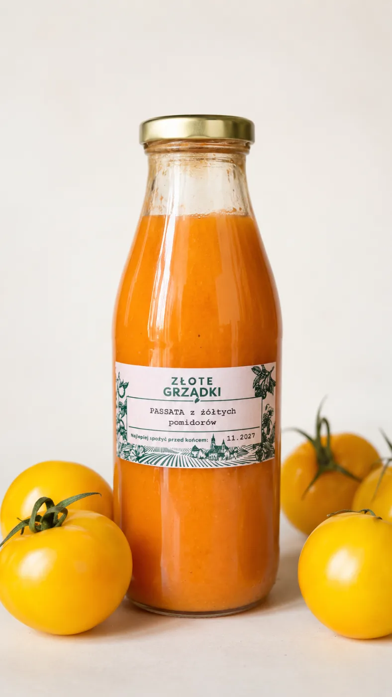 Passata z żółtych pomidorów