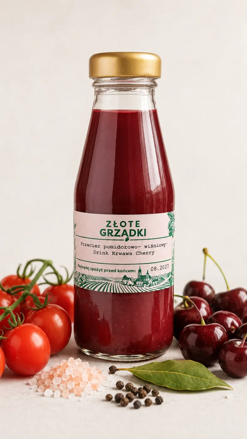 Przecier pomidorowo- wiśniowy- Drink Krwawa Cherry