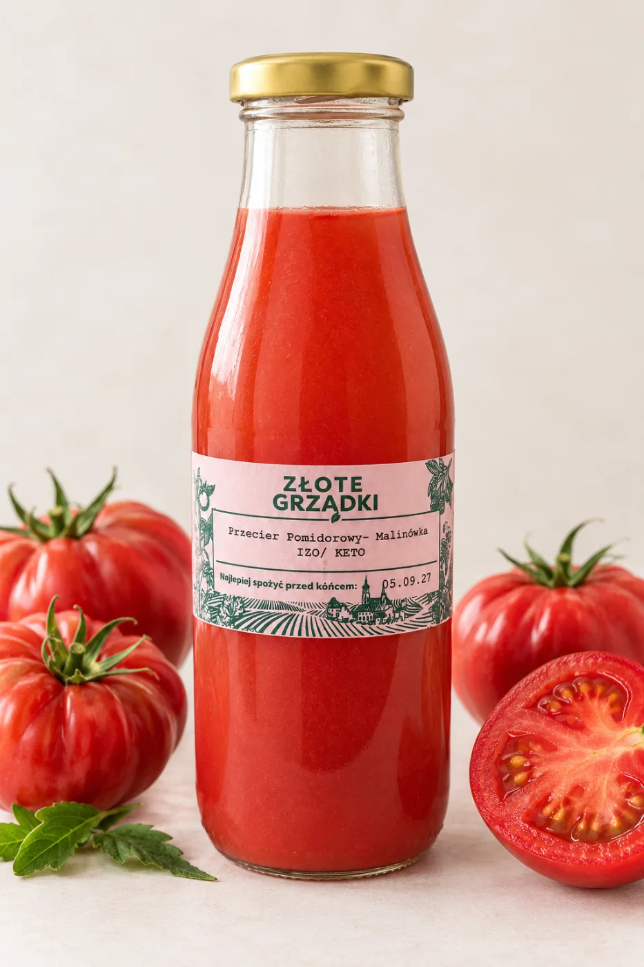 Przecier pomidorowy- malinówka IZO/ KETO 500 ml